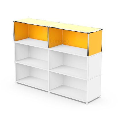 USM Haller Extension Kit Vertical 2, Golden yellow RAL 1004, 35 cm