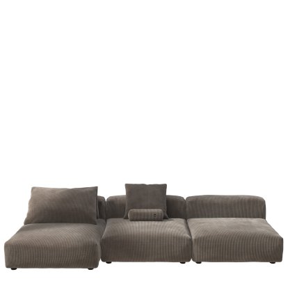Vetsak Sofa Set 4, Cord velours - Mocha, With cushions