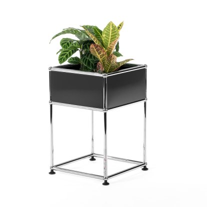 USM Haller Plant Side Table Type 2, Anthracite RAL 7016, 35 cm