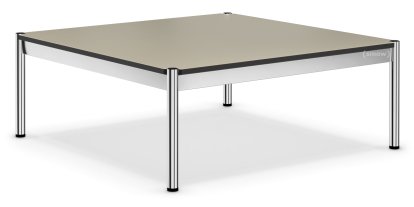 USM Haller Coffee Table, 100 x 100 cm, Linoleum, Pebble