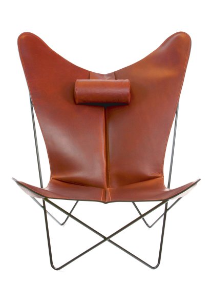 KS Chair, Cognac, Steel, black powder-coated