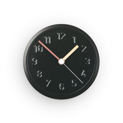 Wall Clock Alu Alu, Black