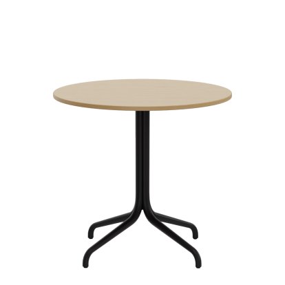 Belleville Table, Ø 79,6 cm, Light oak veneer