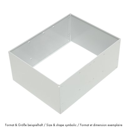 USM Metal Box Insert for USM Haller Extension Door, 75 x 35 x 35, Light grey RAL 7035