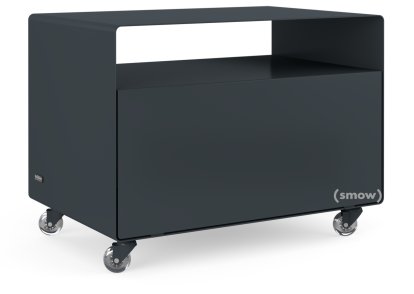 Trolley R 107, Self-coloured, Anthrazite grey (RAL 7016), Transparent castors