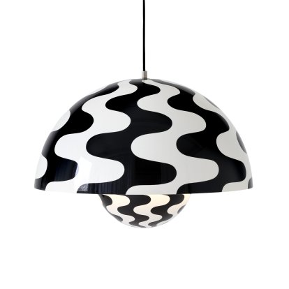Flowerpot VP2 pendant light, Black/white