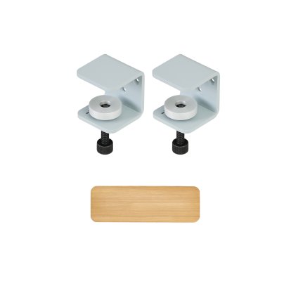 Tiptoe Wall Shelf, Solid Oak, Wall shelf 60 cm, Pale blue