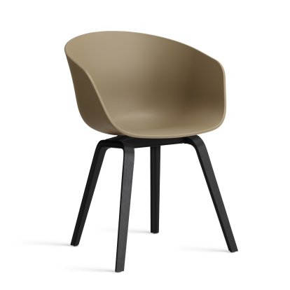 About A Chair AAC 22 Armchair, Clay 2.0, Black lacquered oak