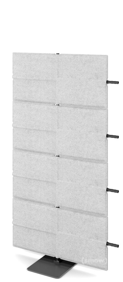 USM Privacy Panels Acoustic Wall Extension, With panel connector (for straight walls), 1,44 m (4 elements), Light grey