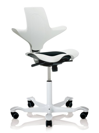 Capisco Puls 8010, White, Xtreme black, White