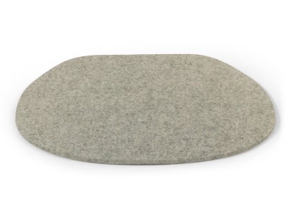 Seat Pad for Eames Side Chairs, Without upholstery, Light grey melange (warm)
