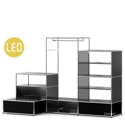 USM Haller E Clothes Rack XL with Lighting