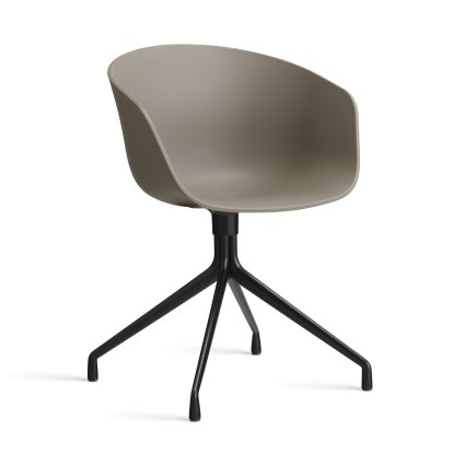 About A Chair AAC 20 Swivel Chair, Khaki 2.0, Black powder coated aluminium