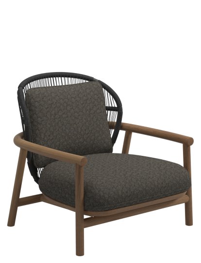 Fern Lowback Lounge Chair, Raven, Wave Quarry