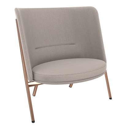 D70 Lounge Chair, Fabric Arco - jasmin, Copper
