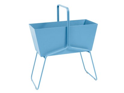 Basket Planter, H 84 x W 70 cm, Maya blue