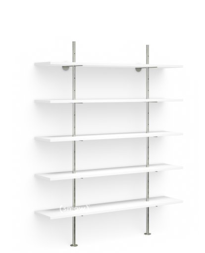 Regal Eiermann, Melamine white, 160 cm, 200 cm