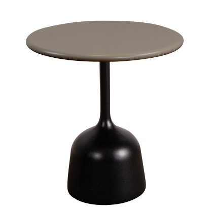Glaze Side Table, Aluminium - Taupe, Lava grey
