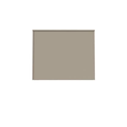 Aventa Sideboard with Doors, 60 cm, 2 Height grids, Melamine stone grey, Wall mounting