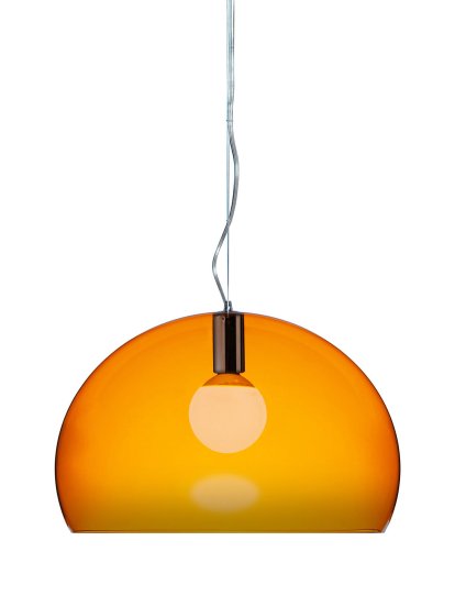 FL / Y Pendant Lamp, Transparent, Orange