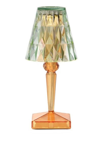 Battery Portable Lamp, Pastel orange / mint green