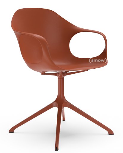 Elephant Swivel Chair, Terracotta, Laquered aluminium (in the same colours as the shell)