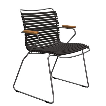 Click Chair, With armrests, Black