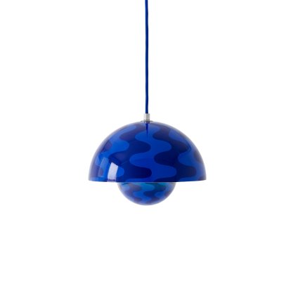 Flowerpot VP1 Pendant Lamp, Cobalt blue/twilight blue