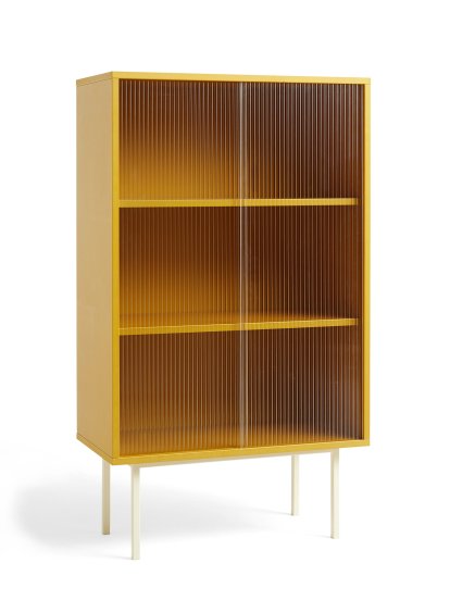 Colour Cabinet Tall Display Cabinet, Yellow