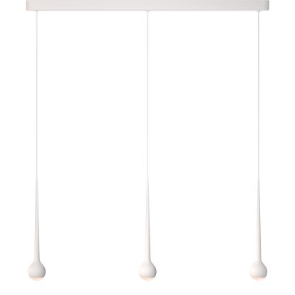 Falling Sun Pendant Lamp, White, 3 shades