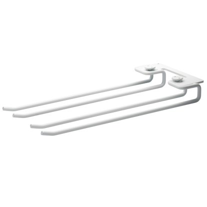 String System Hanger Rack (Set of 2), W 13,5 x H 3 x D 30 cm, White