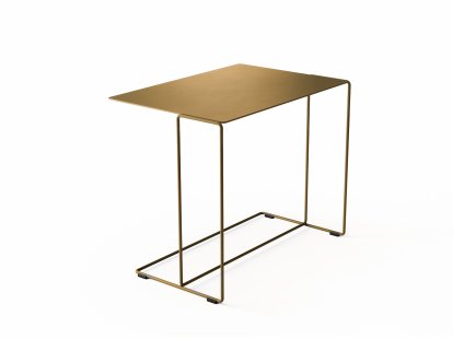 Oki Side Table, H 46 x W 56 x D 38 cm, Brass, Brass