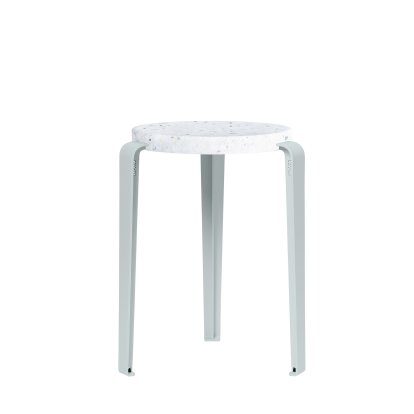 Lou Stool, Recycled Plastic, Venezia, Pale blue