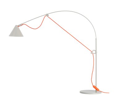 Ayno Table Lamp, Silk grey, Orange, 2700 K