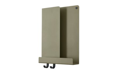 Folded Shelves, H 40 x W 29,5 cm, Olive