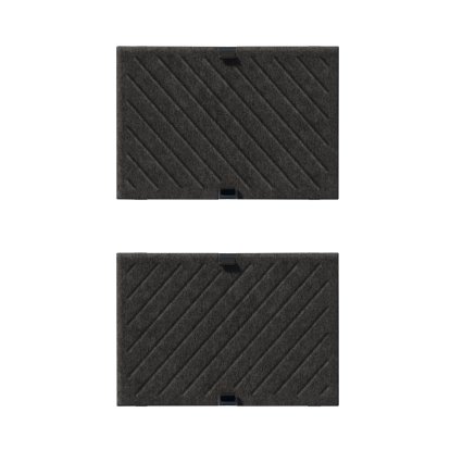 USM Soft Panel Mono for USM Haller Shelves, 50 cm x 35 cm, Dark grey, Diagonal