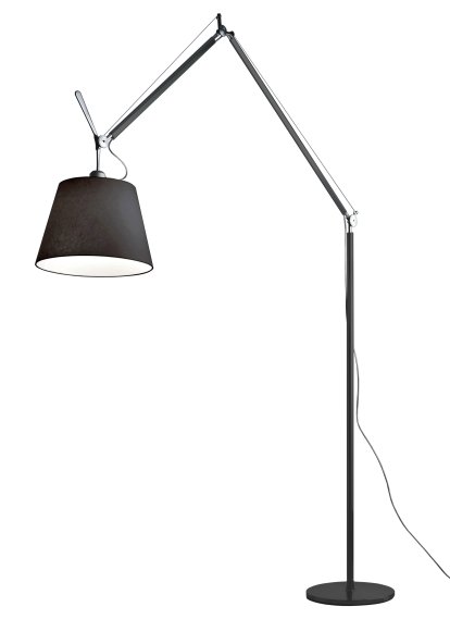 Tolomeo Mega Terra Floor Lamp, Fabric black, 42 cm