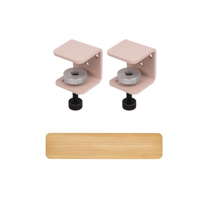 Tiptoe Wall Shelf, Solid Oak, Wall shelf 90 cm, TipToe x HEJU - Aurora pink