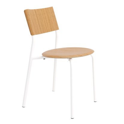 SSD Chair, Metal/Wood, Oak, Cloudy white