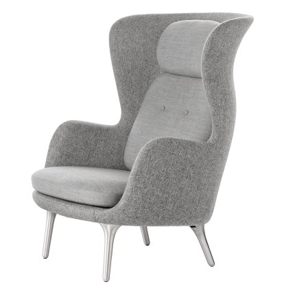 Ro Lounge Chair, Light grey, Without footstool