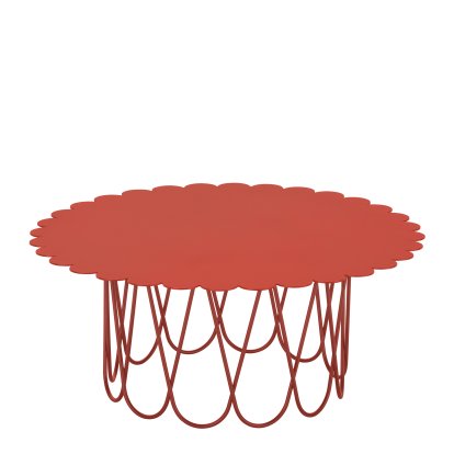 Flower Table, Ø 80 cm, Red