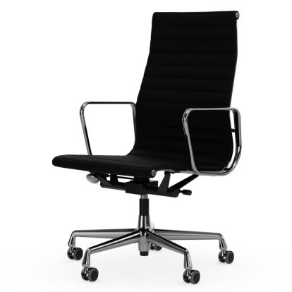 Aluminium Group EA 119, Chrome-plated, Leather Premium F, Nero