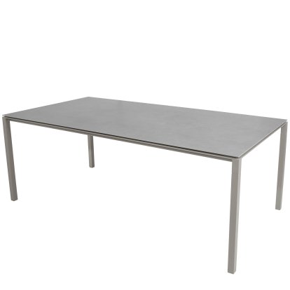 Pure Table, 200 cm x 100 cm, Concrete grey, Taupe