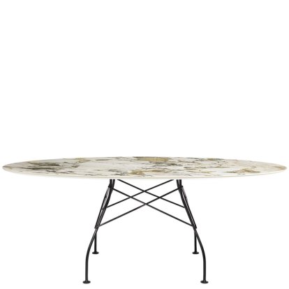 Glossy Table, Oval 192 x 118 cm, black, Symphonie 