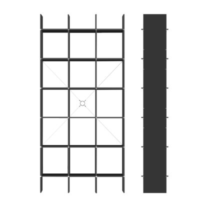 FNP 4 Shelv, Bicolor black