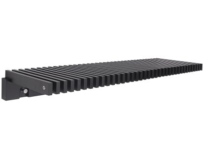 Cutter Wardrobe, Black lacquered oak