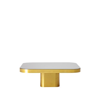 Bow Coffee Table, Brass natural, H 25 x W 70 x D 70