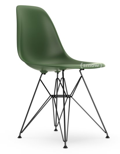Eames Plastic Side Chair RE DSR, Forest, Without upholstery, Without upholstery, Standard version - 43 cm, Coated basic dark