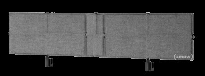 USM Privacy Panels Table Screen, For USM Haller Table classic, 175 cm, Anthracite