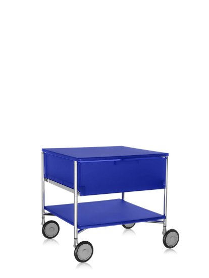 Mobil Container, 1 Drawer - 1 Compartment, Opal, Cobalt blue